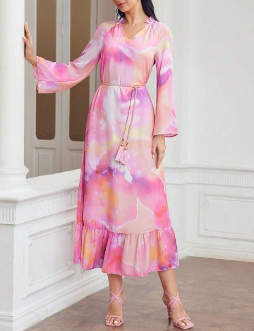 Rochie medie MOTF, mix culori