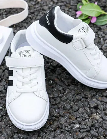 Adidasi Shein Kids, alb