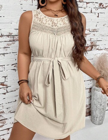 Rochie scurta SHEIN CURVE, bej
