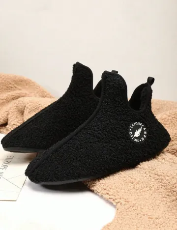 Papuci de Casa SHEIN, negru