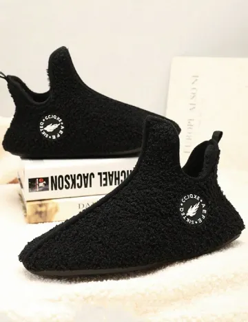 Papuci de Casa SHEIN, negru
