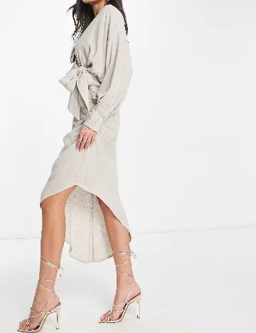 Rochie medie ASOS, bej Crem