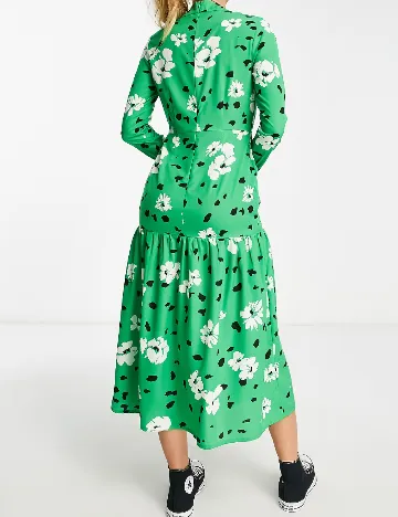 Rochie medie Wednesday sgirl, verde