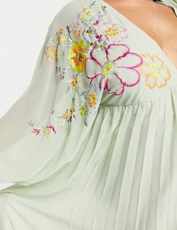 Rochie lunga ASOS Curve, verde Verde