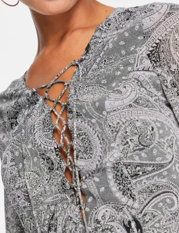 Rochie scurta ASOS, gri Gri