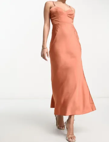 Rochie lunga ASOS, roz Roz