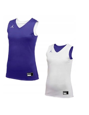 Maiou reversibil Jordan, mov/alb