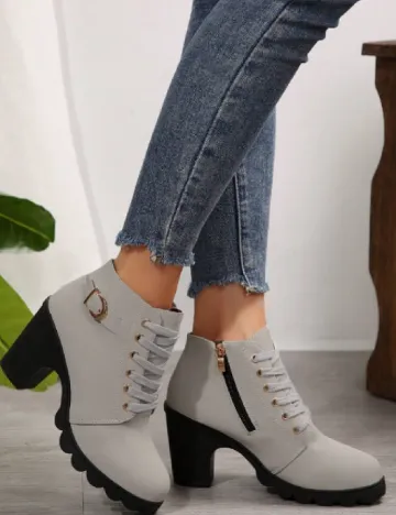 Botine SHEIN, gri Gri