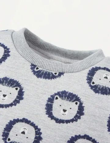 Compleu CozyCub, bleumarin/gri