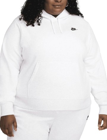 Hanorac Nike Plus Size, alb