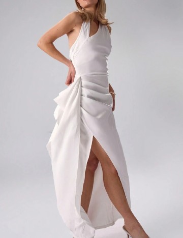 Rochie lunga Musera, alb