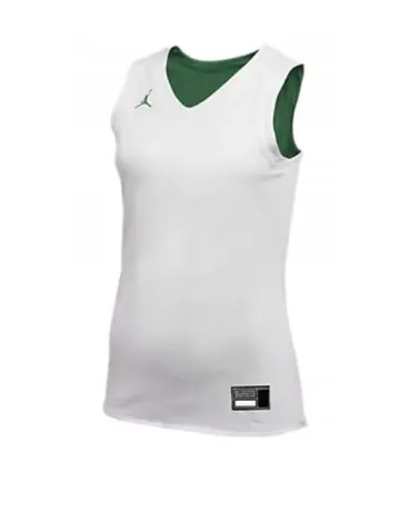 Maiou reversibil Jordan, verde inchis/alb