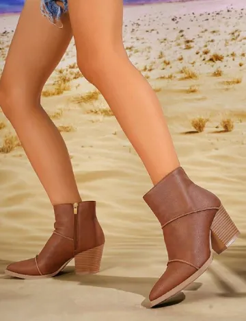 Botine SHEIN, maro Maro