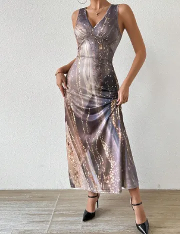 Rochie lunga SHEIN, gri