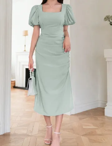 Rochie medie SHEIN, verde