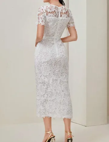 Rochie medie SHEIN, alb
