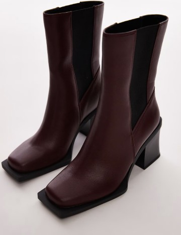 Botine Top Shop, visiniu