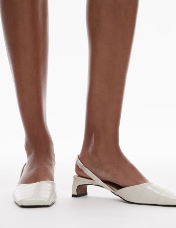 Pantofi Top Shop, alb