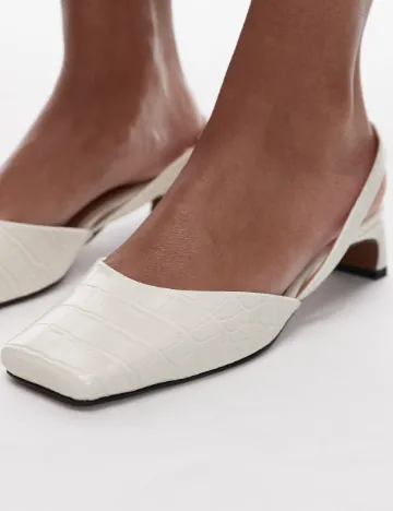 Pantofi Top Shop, alb