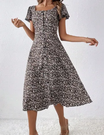Rochie medie SHEIN, floral print