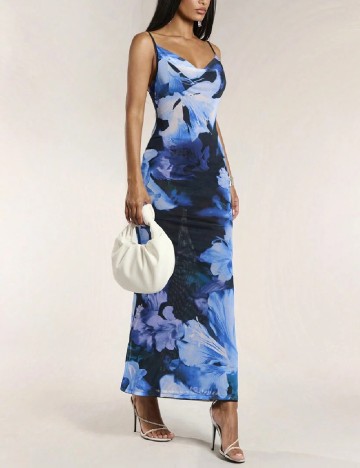Rochie lunga SHEIN, albastru