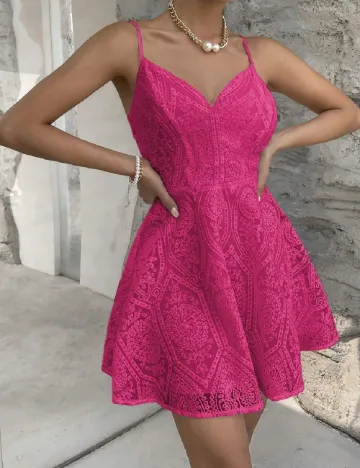 Rochie scurta SHEIN, roz Roz