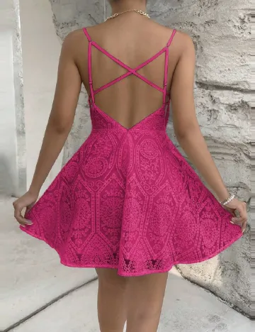 Rochie scurta SHEIN, roz Roz