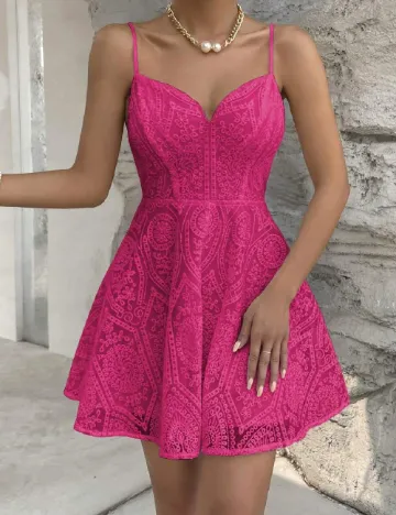 Rochie scurta SHEIN, roz Roz