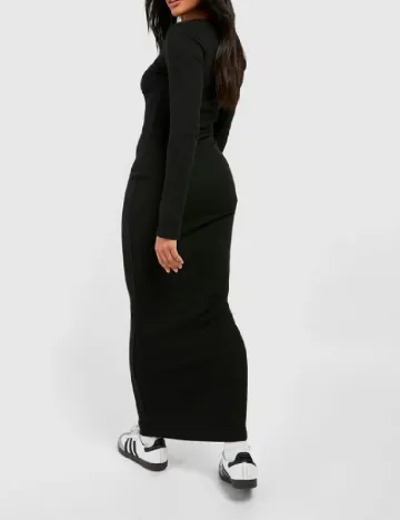 Rochie lunga Boohoo, negru