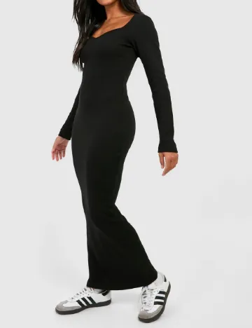 Rochie lunga Boohoo, negru