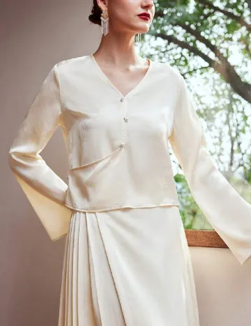 Bluza MOTF, ecru