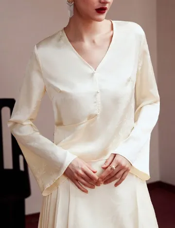 Bluza MOTF, ecru