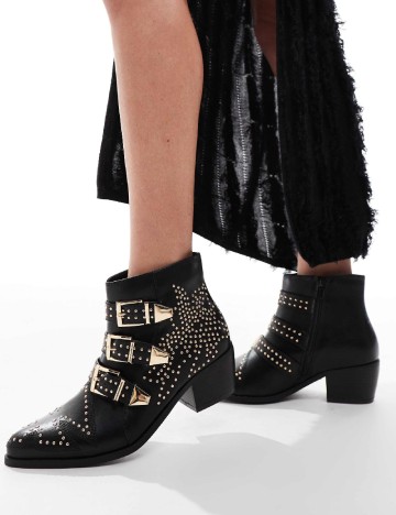 Botine SEQWL, negru
