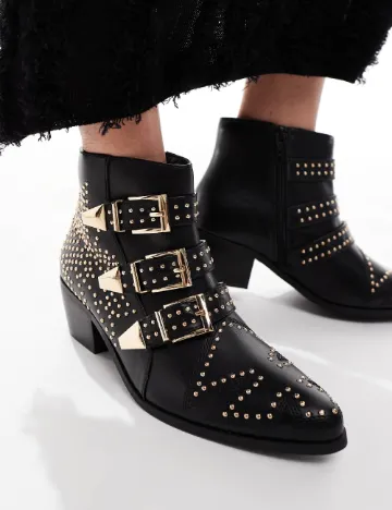 Botine SEQWL, negru
