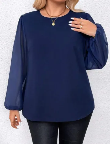 Bluza SHEIN CURVE, bleumarin