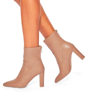 Botine Kurt Geiger London, roz pudra