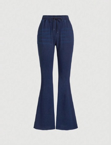 Pantaloni SHEIN, bleumarin