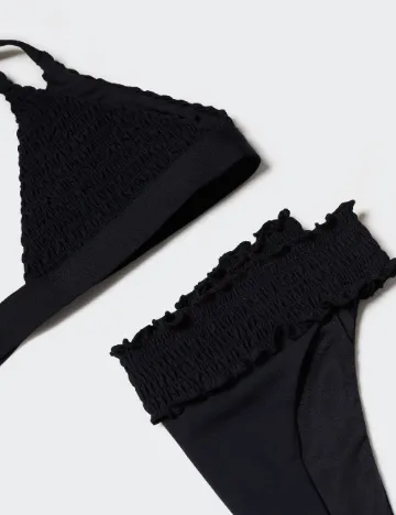 Costum de baie Mango Teen, negru