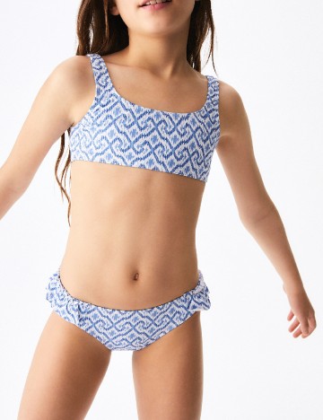 Costum de baie Mango Kids, albastru