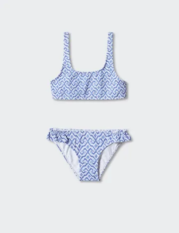 Costum de baie Mango Kids, albastru
