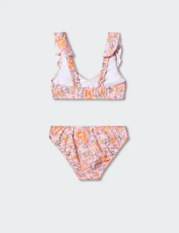 Costum de baie Mango Kids, floral print