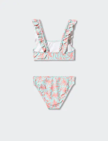 Costum de baie Mango Kids, turcoaz