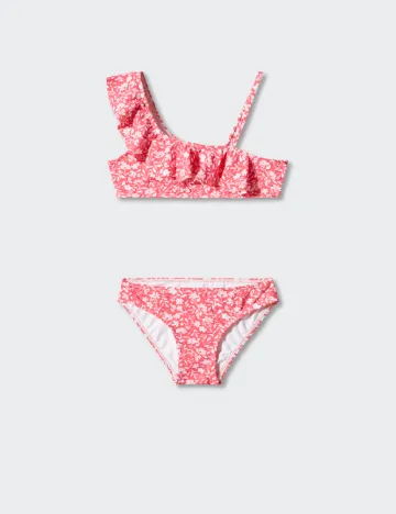 Costum de baie Mango Kids, roz