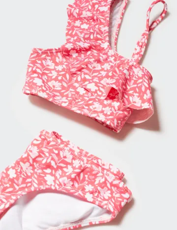 Costum de baie Mango Kids, roz