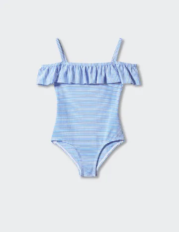 Costum de baie Mango Kids, albastru