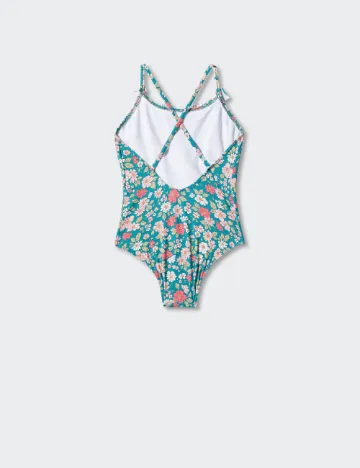 Costum de baie Mango Kids, floral print