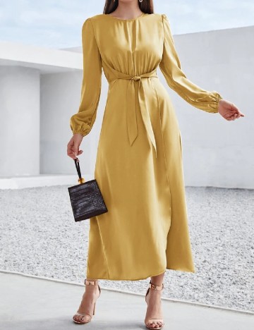 Rochie medie SHEIN, galben
