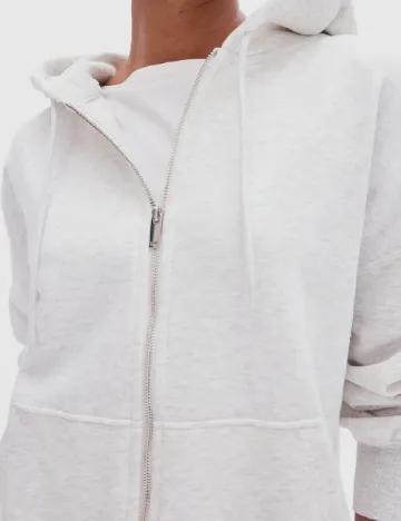Hanorac Oversize H&M, gri deschis