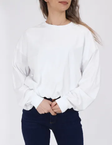 Bluza Stradivarius, alb