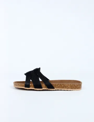 Slapi SHEIN, negru Negru
